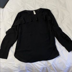 Banana Republic silky ruffle top